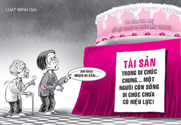 Tư vấn về thừa kế theo di chúc đối với tài sản chung của vợ chồng