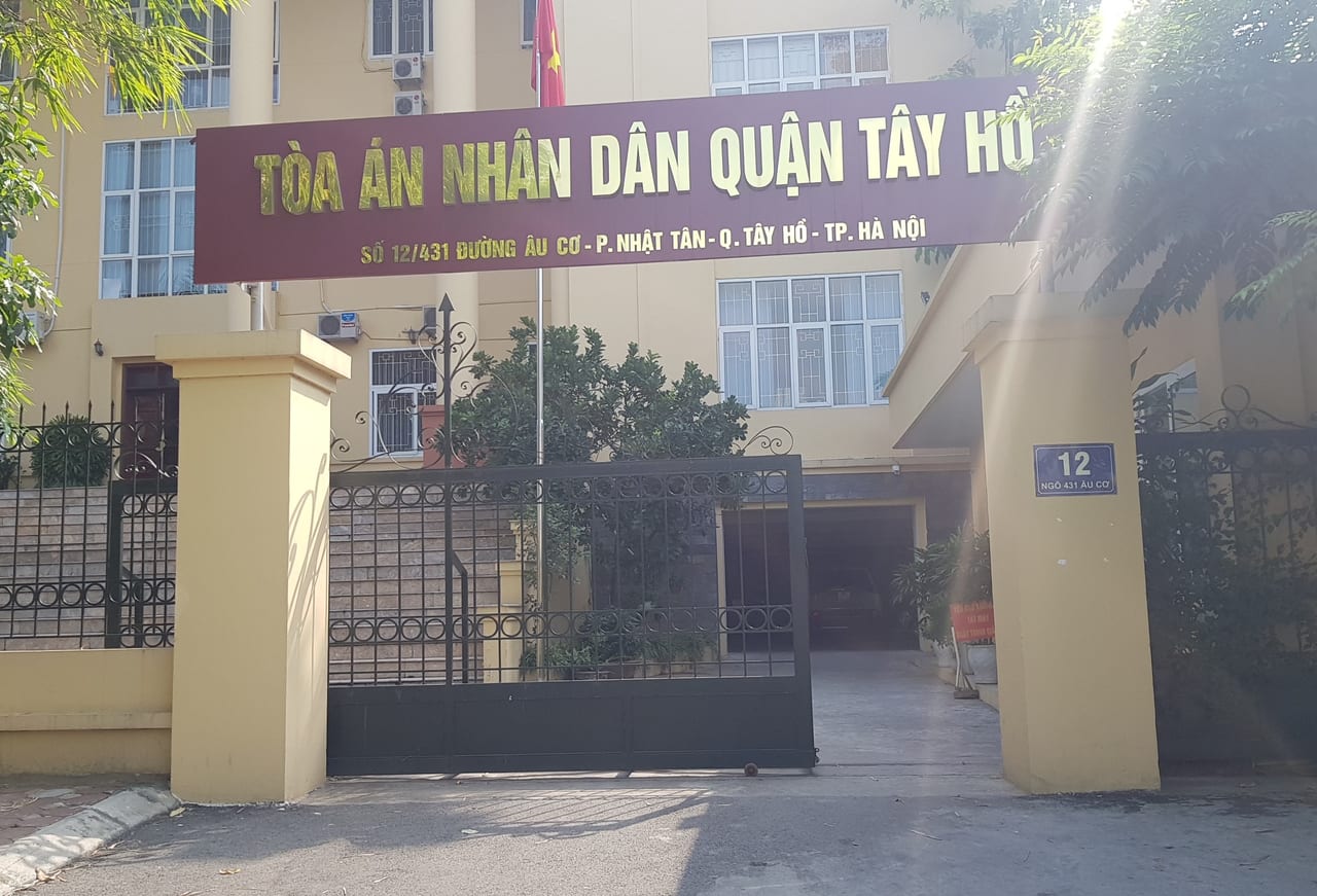 Thông tin tòa án nhân dân quận Tây Hồ - Tp. Hà Nội