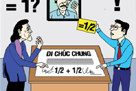 Chia thừa kế theo di chúc với di chúc chung vợ chồng