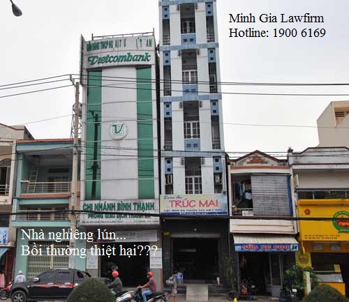 Nhà xây liền kề làm nghiêng lún xử lý thế nào?