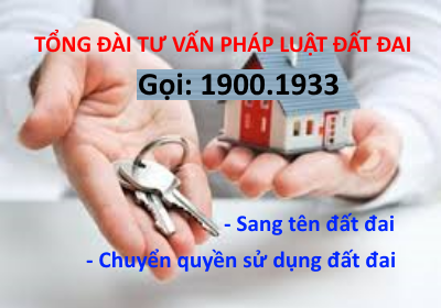 Tư vấn thủ tục sang tên đất đai, chuyển quyền sử dụng đất qua điện thoại